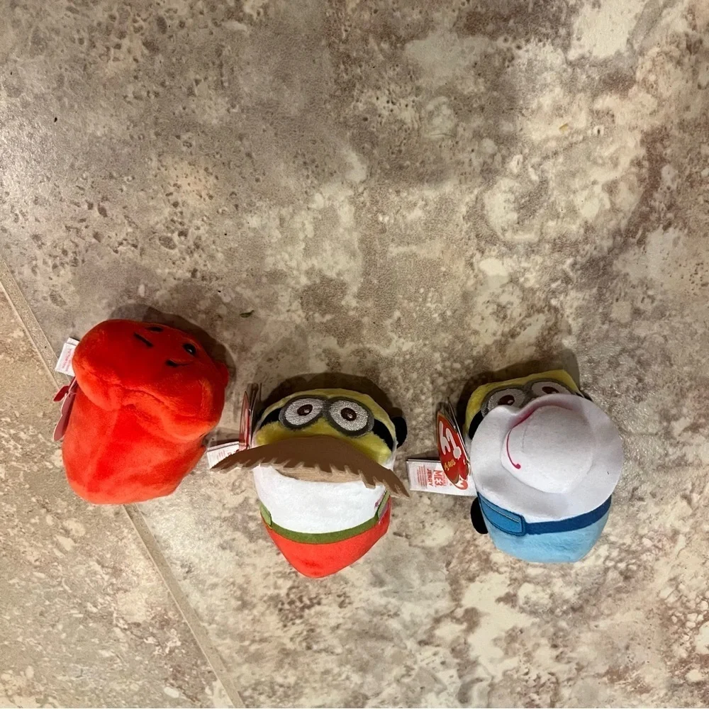 Ty Teeny Tys Despicable Me 3 Plush lot new nwt  heart emoji movie Dave Jerry